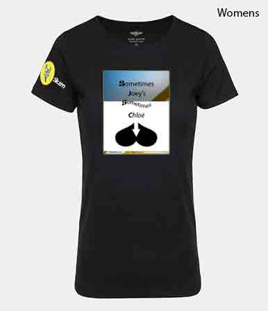 Sometimes Joey womens t-shirt pic