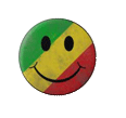 smiley face rasta button image.